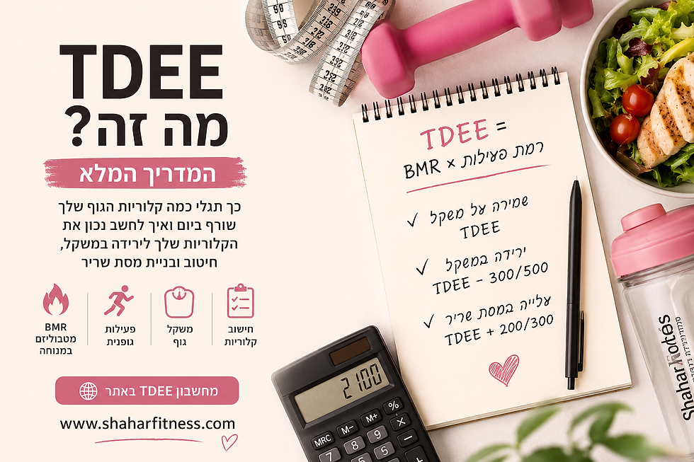מה זה TDEE ? המדריך המלא לחישוב שריפת קלוריות יומית