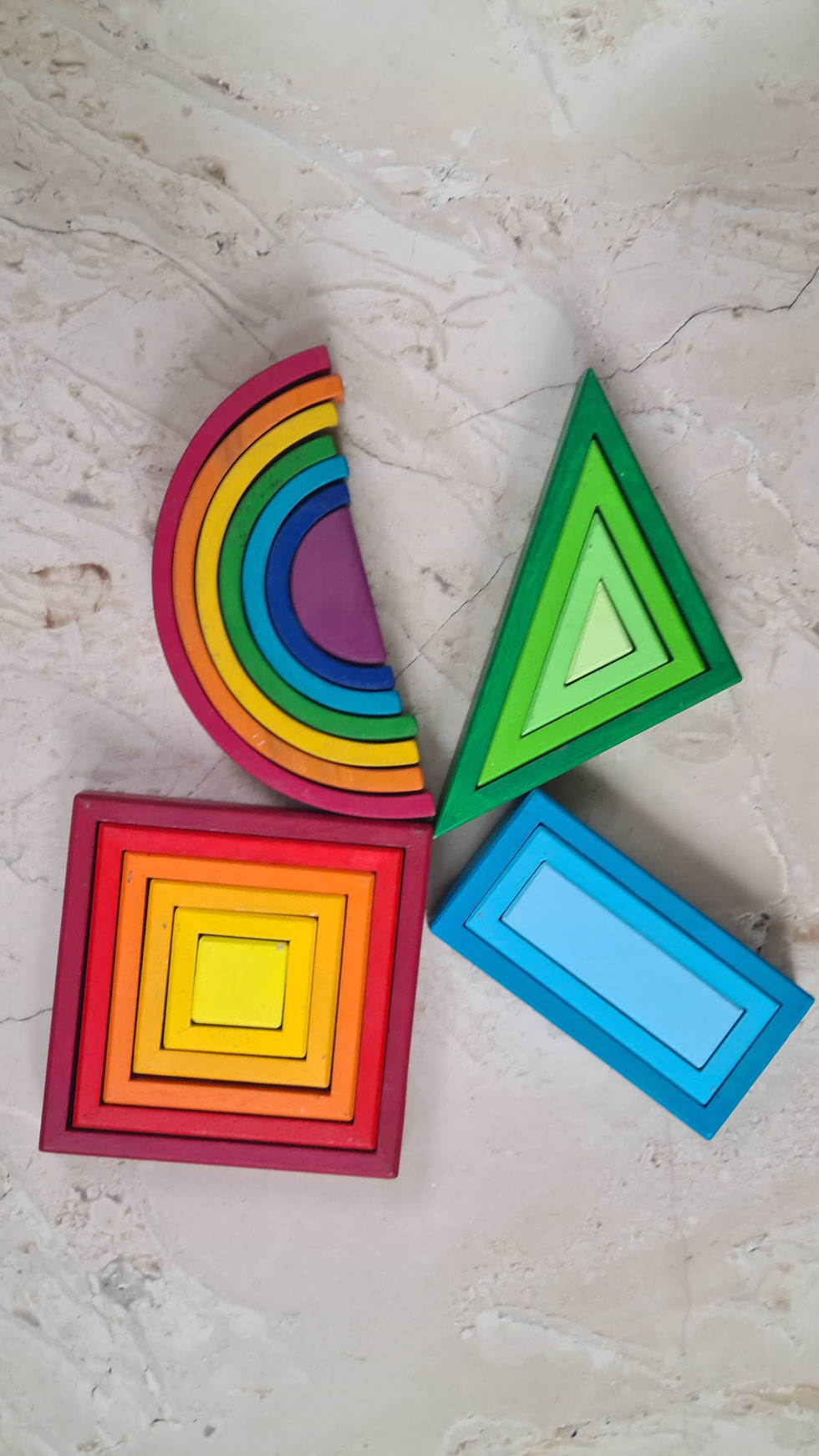 Thumbnail: Wooden Shape Block Stacker Set 