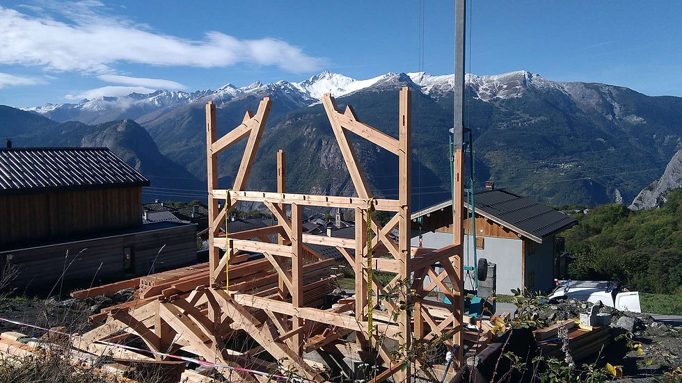 Maison passive à la montagne