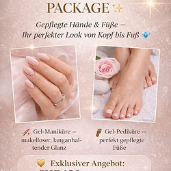 Manicure pedicure full service nails hands and feet - Offer - Promotion