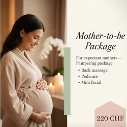 Mother-to-be a special beauty and wellness treatment package during pregnancy