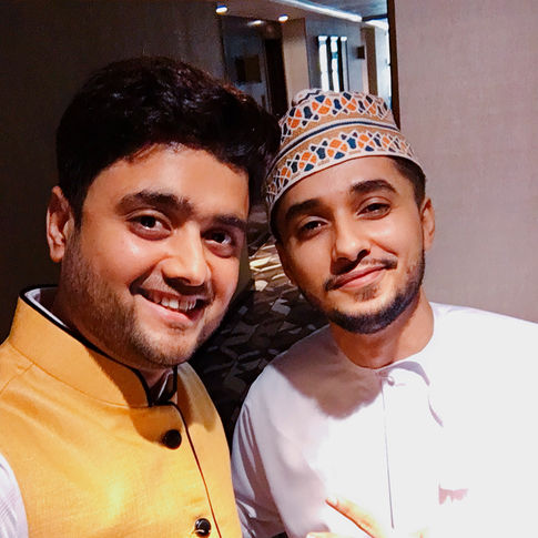 Mujahid Ali Khan With Omani Singer Haitham Rafi  