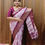 Thumbnail: DOLA SILK SAREE ONION  WITH WINE COLOUR