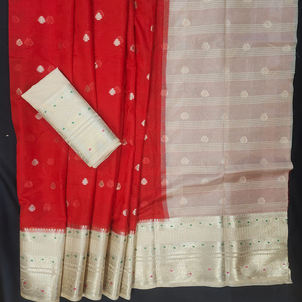 Thumbnail: TWS014---WARM SILK RED WITH SANDLE COLOR 