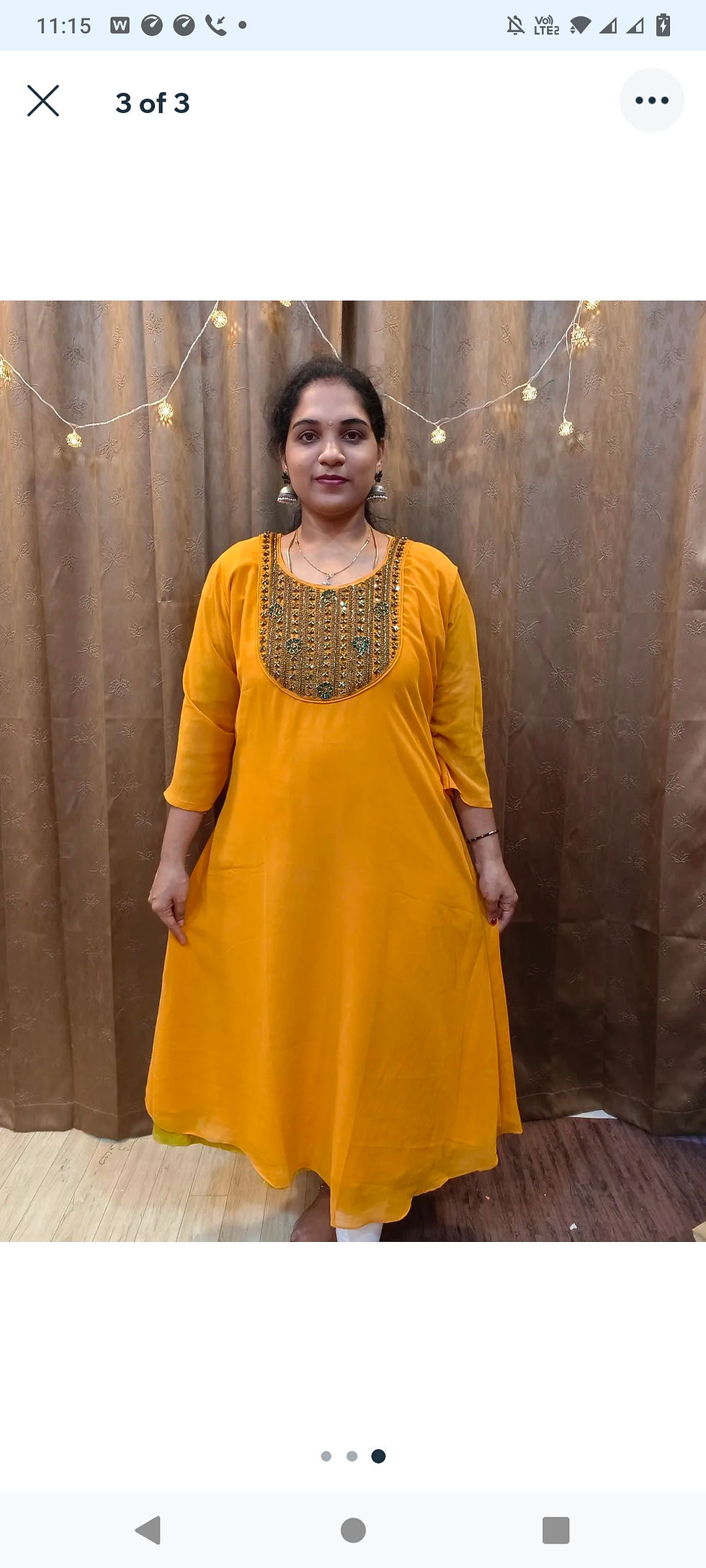 Thumbnail: TGK010----PLUS SIZE GEORGETTE KURTI 