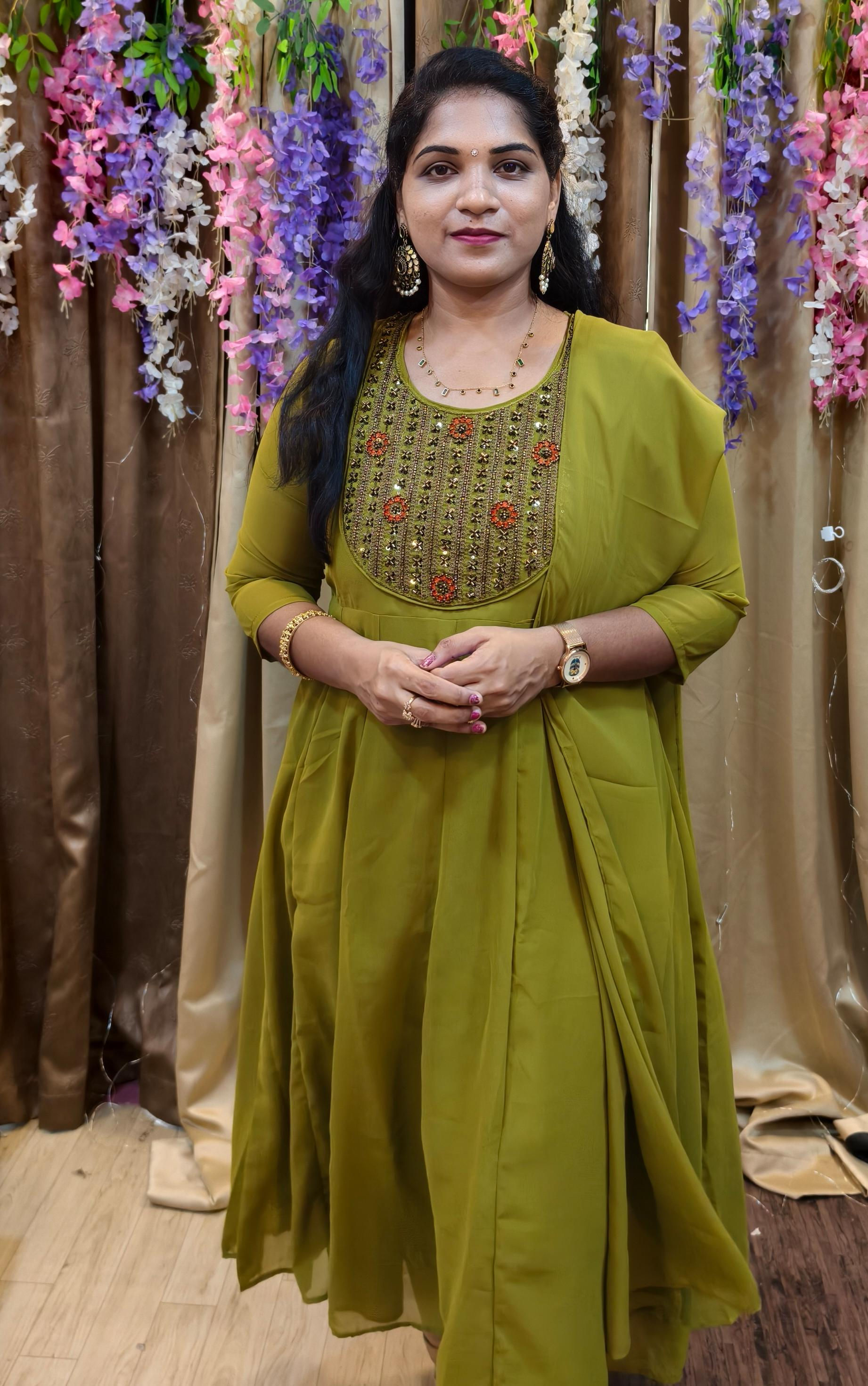 TGK009  GEORGETTE KURTI