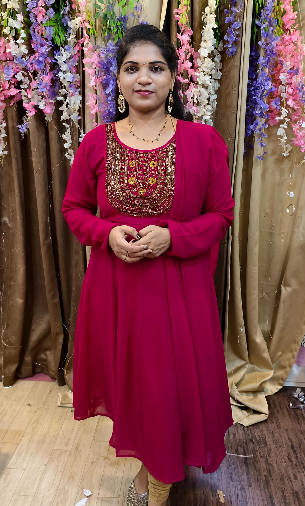 Thumbnail: TGK013----GEORGETTE KURTI