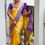 Thumbnail: KATAN SILK SAREE YELLOW WITH PURPLE COLOUR