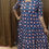 Thumbnail: COTTON MIDI TYPE 2 -TIER KURTI TEAL BLUE COLOUR
