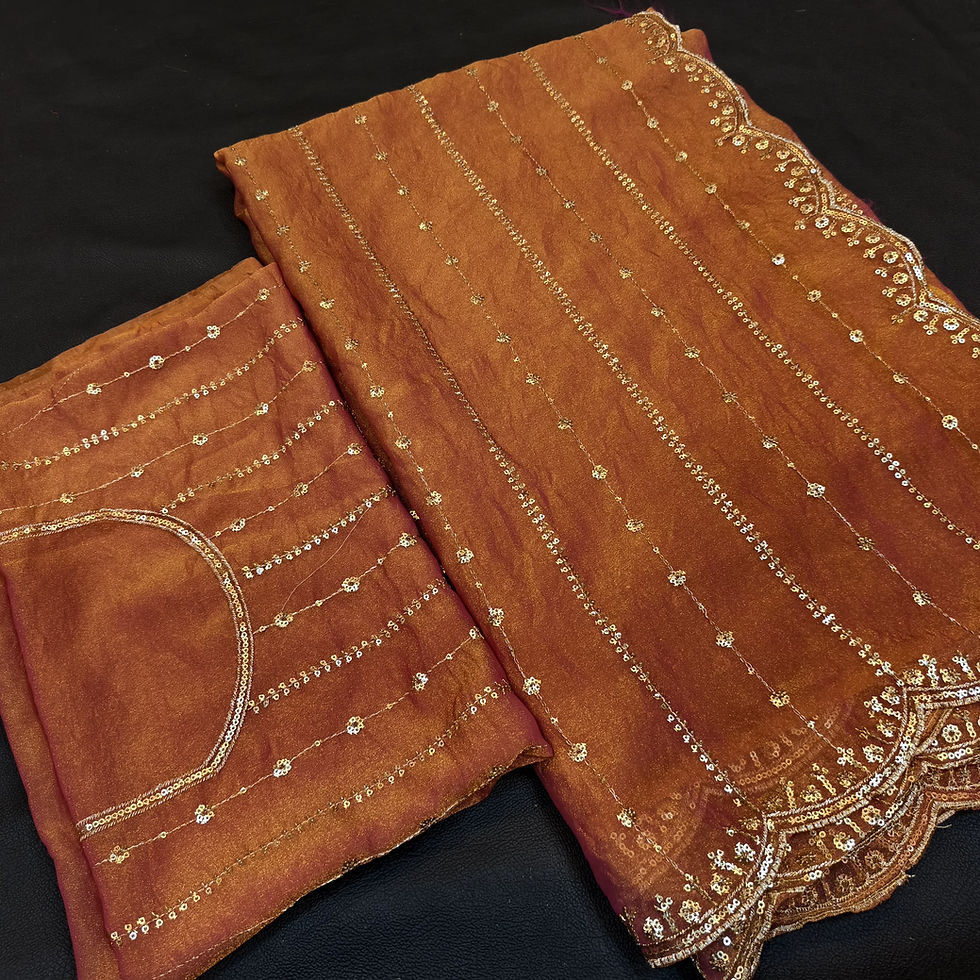 SPACE SILK SAREE PEACH COLOR