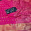 Thumbnail: VISCOSE SILK SAREE PINK WITH NAVY BLUE COLOUR