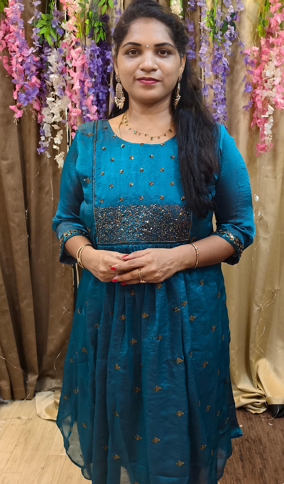 Thumbnail: TSS101---SPACE SILK KURTI 