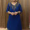 Thumbnail: TCAL01  GEORGETTE A-LINE HEAVY WORK KURTI (BLUE )