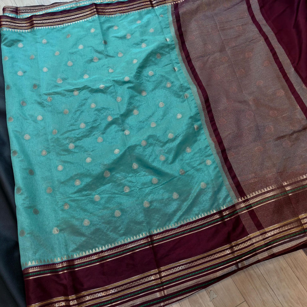 Thumbnail: TWS009--WARM SILK SAREE SEA BLUE 