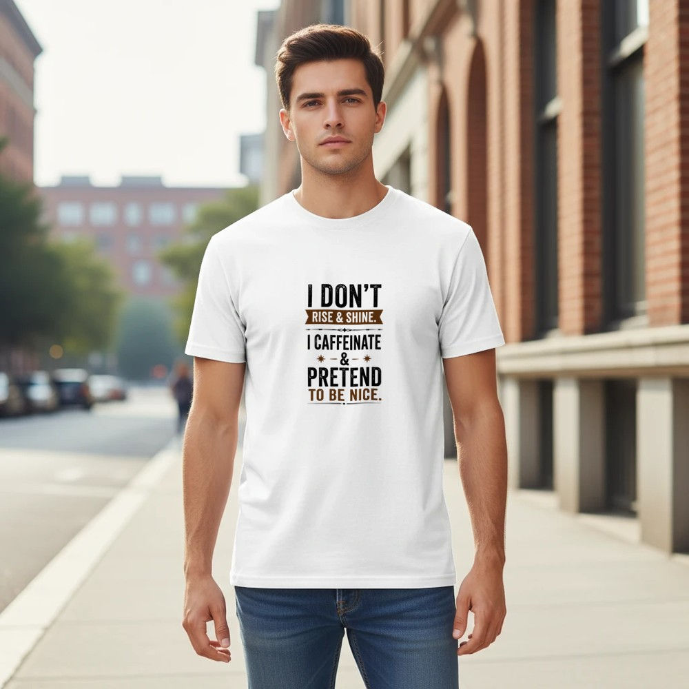 I Don't Rise & Shine, I Caffeinate & Pretend to Be Nice | Funny Coffee Lover