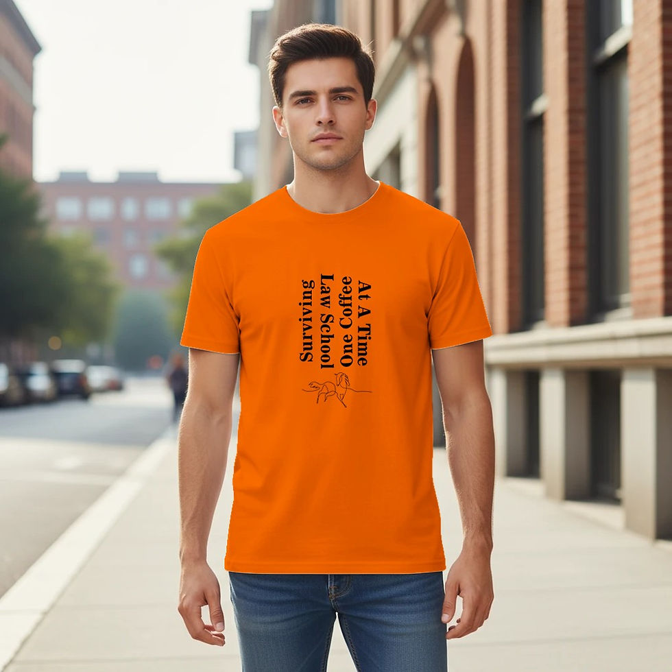Thumbnail: Surviving Law School One Coffee at a Time Funny Law Student T-Shirt