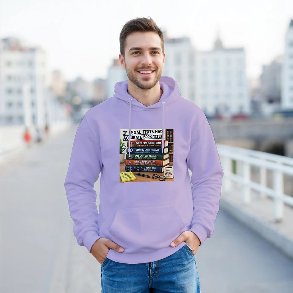 Thumbnail: If Legal Texts Had Accurate Book Titles – Funny Law Student Meme Hoodie