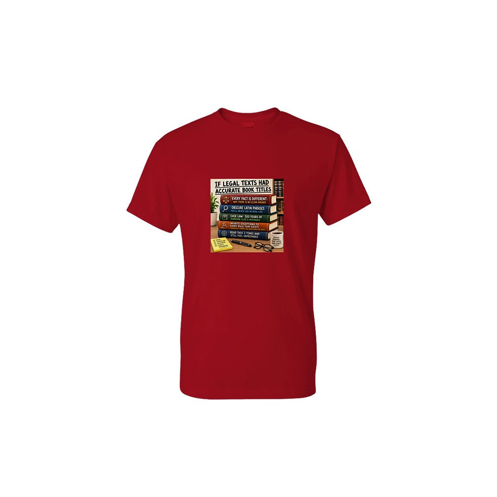 Thumbnail: If Legal Texts Had Accurate Book Titles – Funny  Law Student Meme T-Shirt
