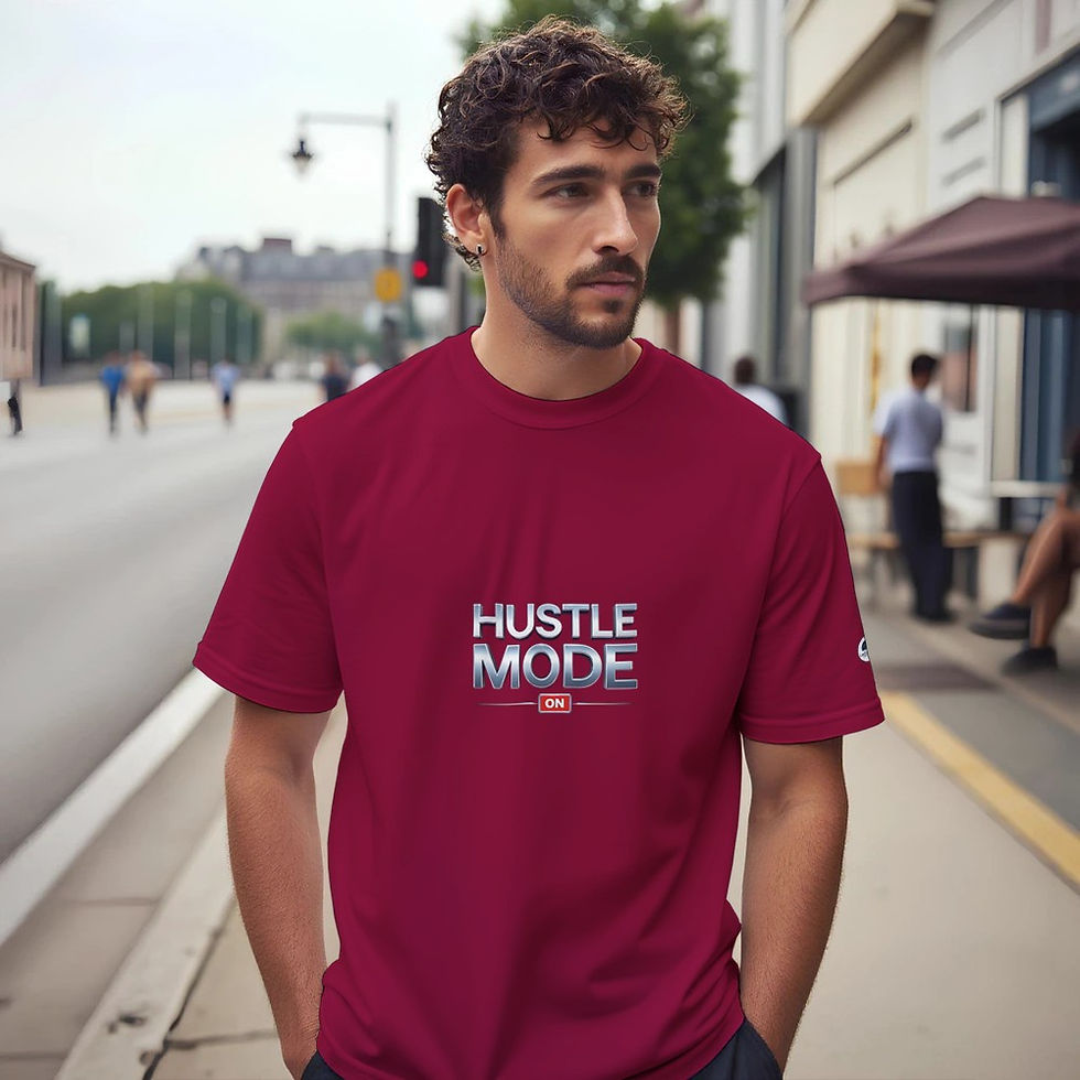 Thumbnail: Hustle Mode ON Graphic T-Shirt | Success Mindset | Entrepreneur Motivation Tee