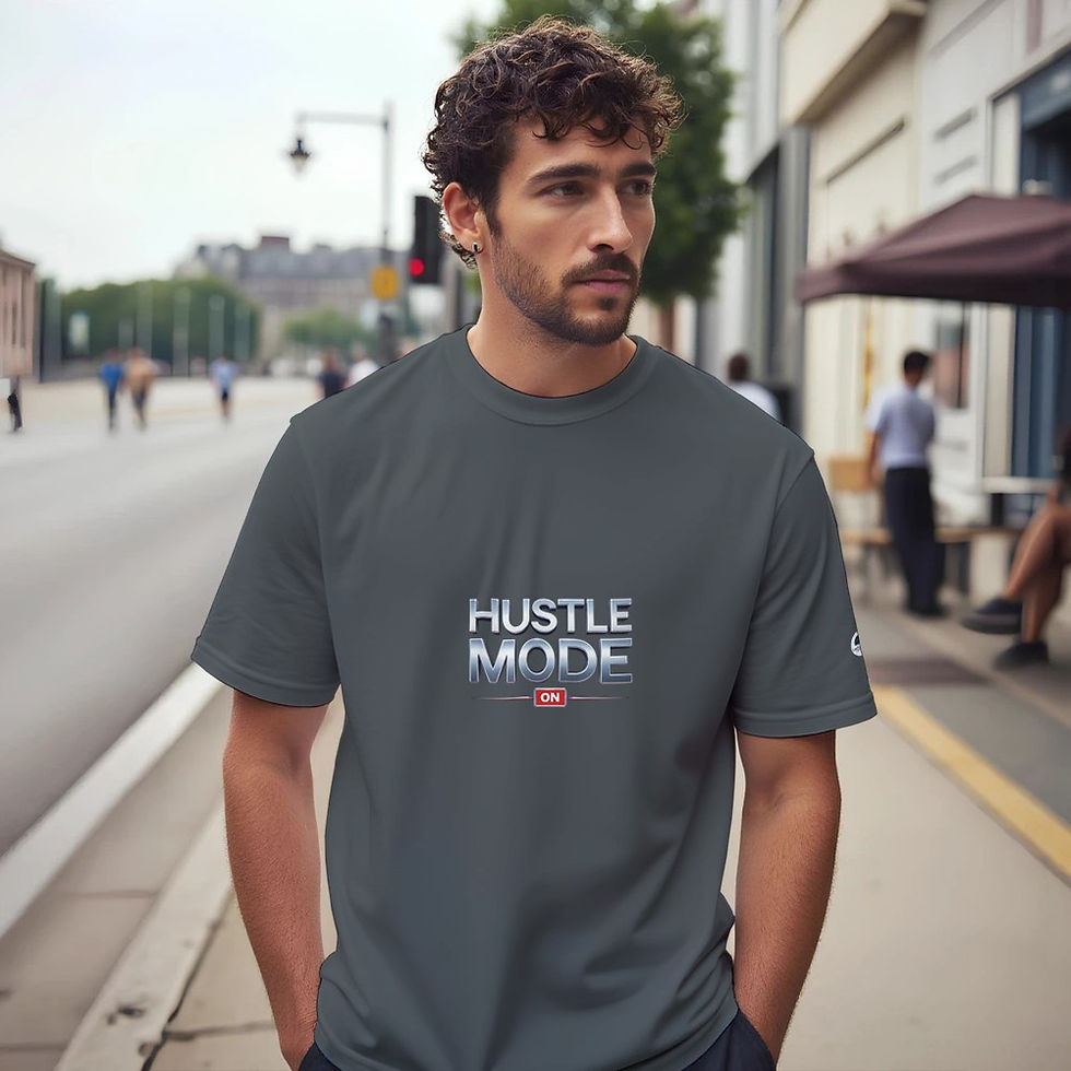 Thumbnail: Hustle Mode ON Graphic T-Shirt | Success Mindset | Entrepreneur Motivation Tee
