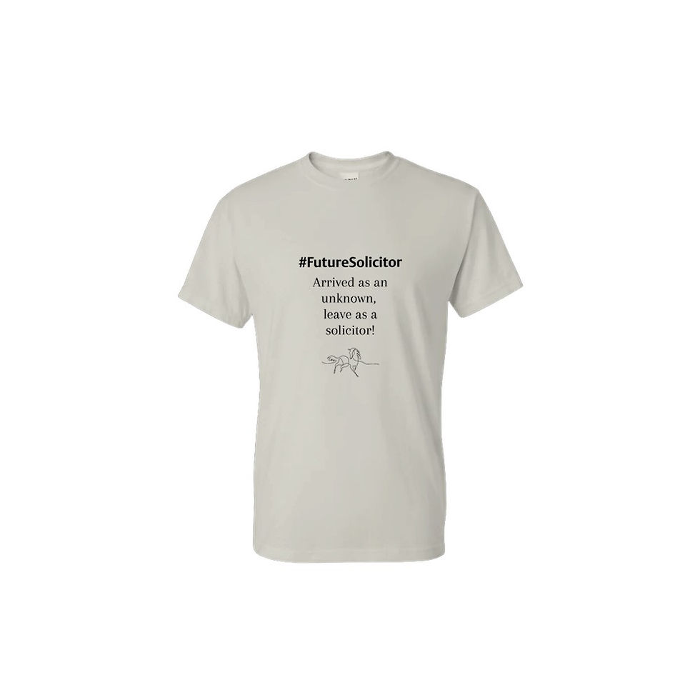 Thumbnail: #FutureSolicitor Arrived as an Unknown... T-Shirt | Student Gift