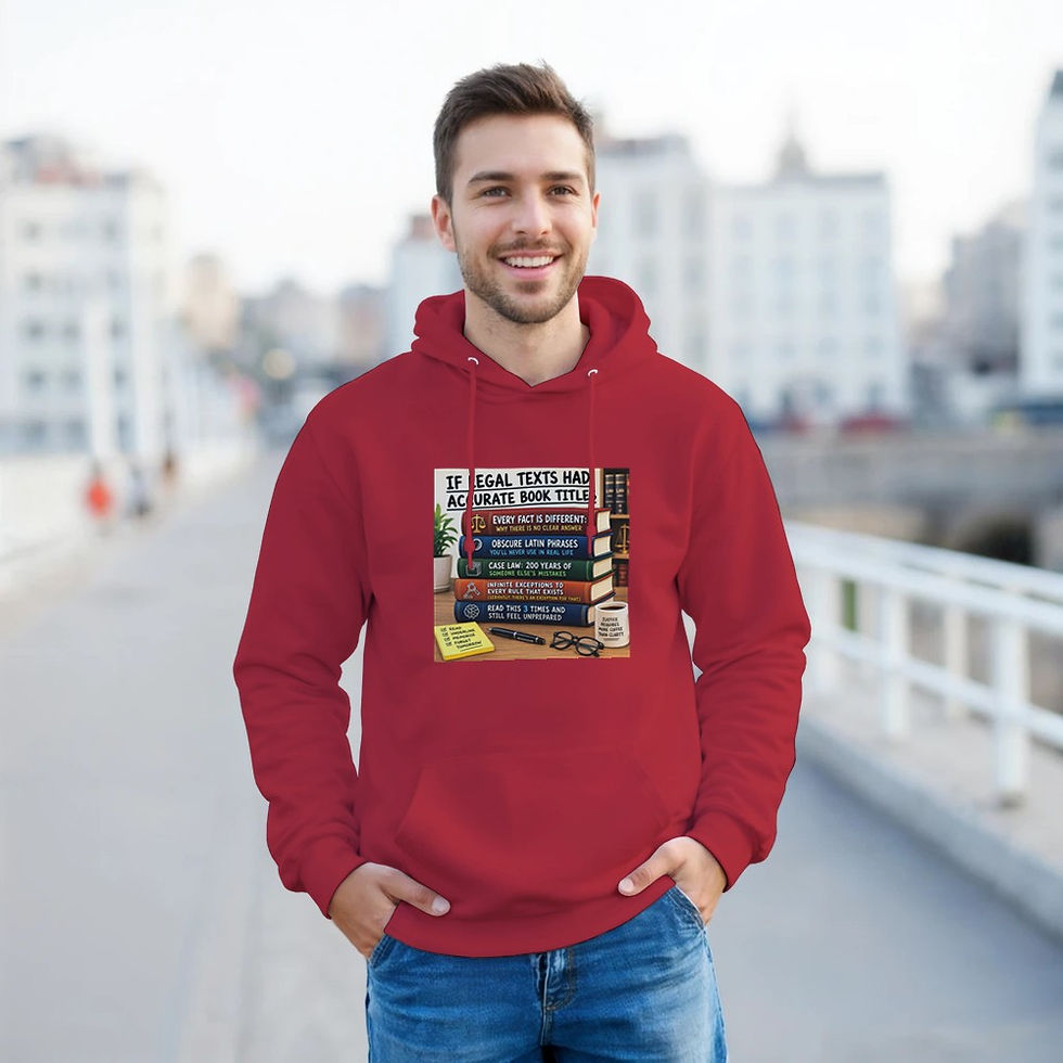 Thumbnail: If Legal Texts Had Accurate Book Titles – Funny Law Student Meme Hoodie