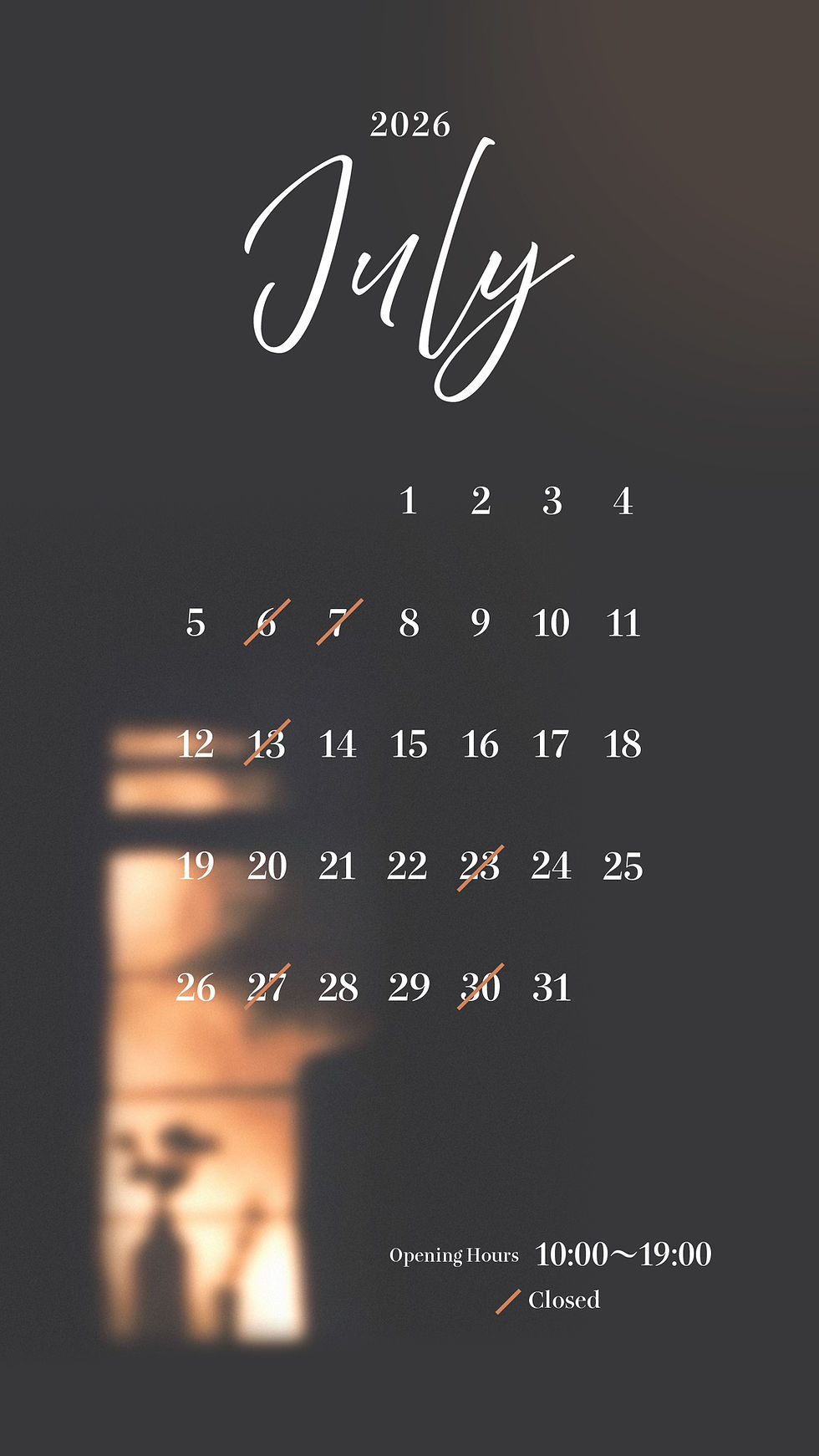 July Schedule