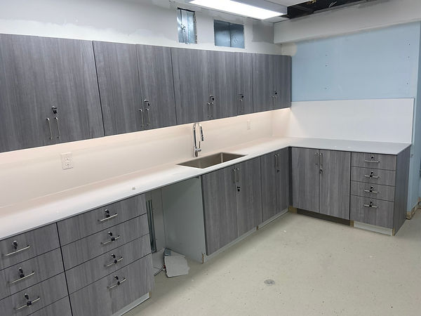 hospital custom cabinetry
