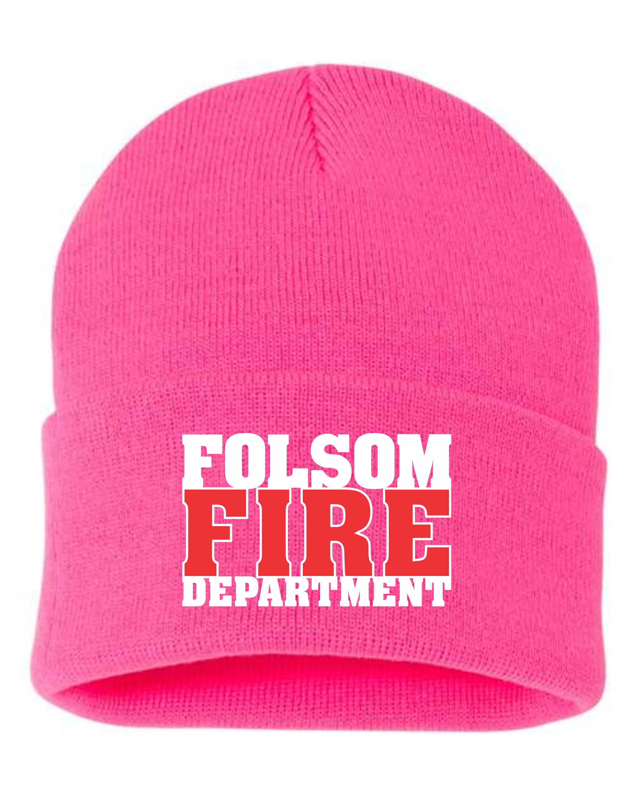 Folsom Fire Pink Beanie