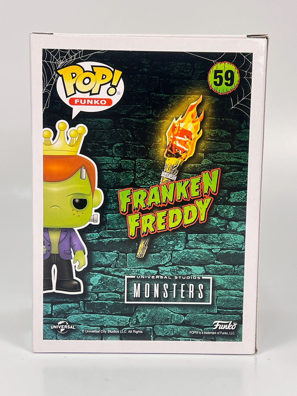 Thumbnail: Franken Freddy #59 Funko Exclusive vinyl Pop figure with Frankenstein design.