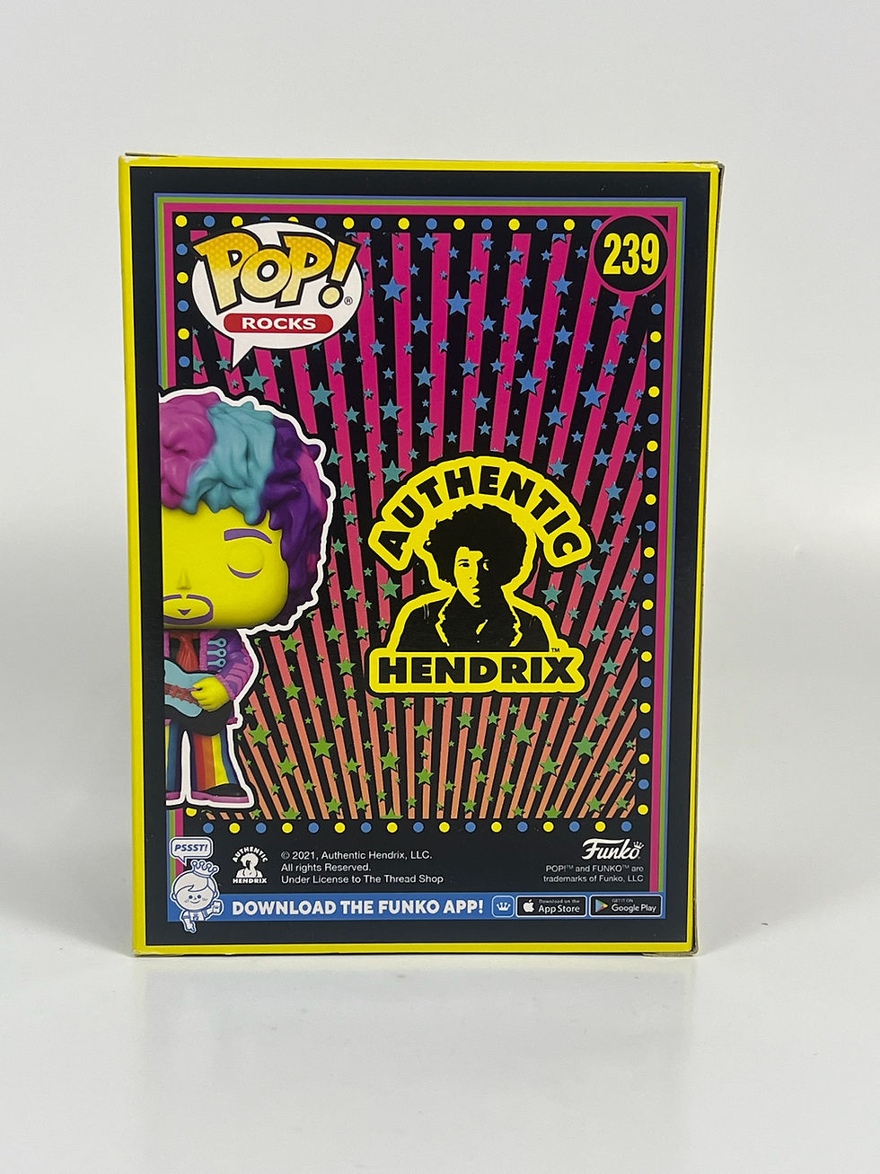 Thumbnail: Jimi Hendrix Fall Convention 2021 Funko Pop #239; Limited Edition Hendrix Funko Rocks; Hendrix collectible Pop vinyl