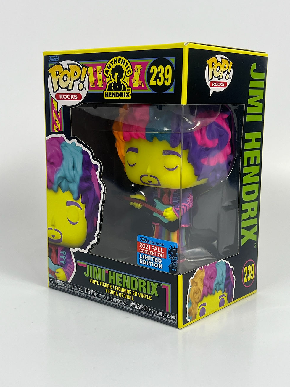 Thumbnail: Jimi Hendrix Fall Convention 2021 Funko Pop #239; Limited Edition Hendrix Funko Rocks; Hendrix collectible Pop vinyl