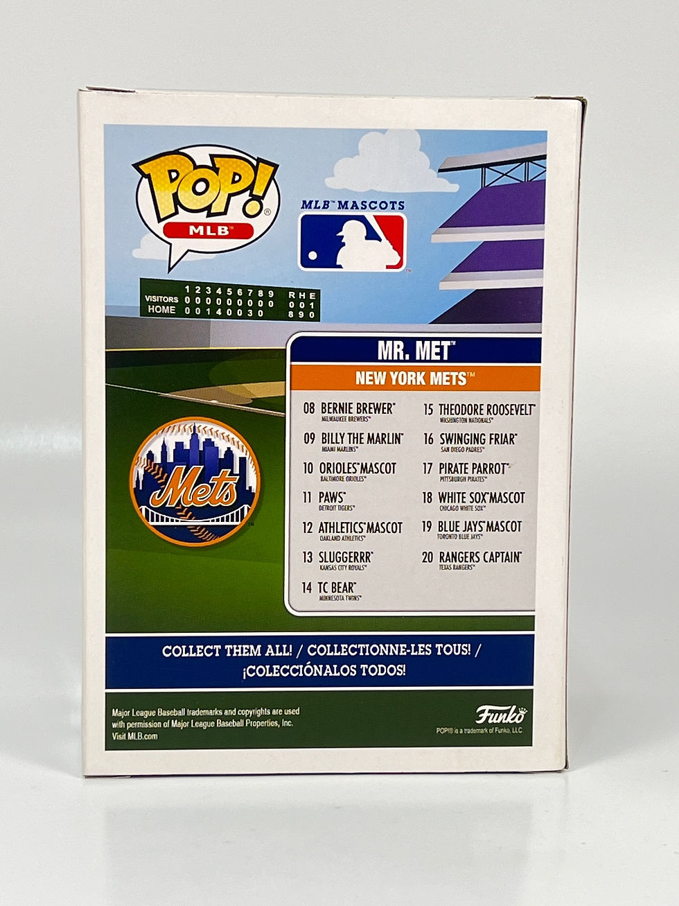 Thumbnail: Mr. Met #02 Funko Pop vinyl figure from MLB Mascots line.