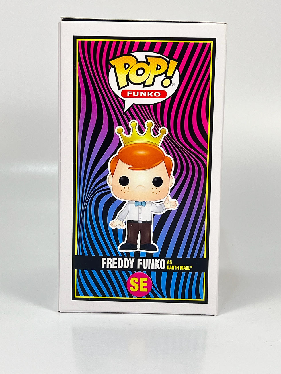 Thumbnail: Freddy Funko as Darth Maul #SE Blacklight Edition Funko Pop figure.
