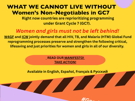 Bright call to action - Women's lives are at risk!