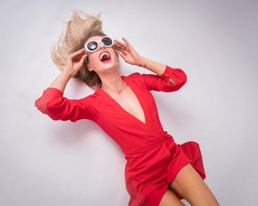 Red fashion dress 01