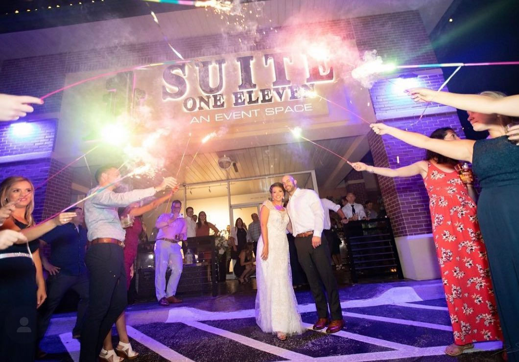Suite One Eleven wedding at night