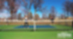 Scott Petersen stands on a neighborhood pickleball court during a match.