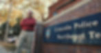 Russ Barger stands outside the Lincoln Police Northeast Team station.