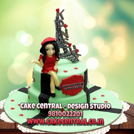 Eiffel tower Paris Birthday Cake Delhi