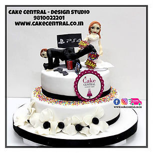Funny Game Over Wedding Cake in Delhi Online