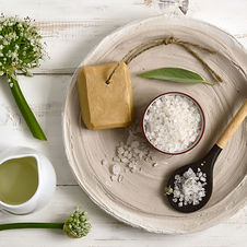 Artisanal soap, bath salts, and wellness products