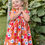 Thumbnail: Girls Retro Pink Floral Dress