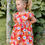 Thumbnail: Girls Retro Pink Floral Dress