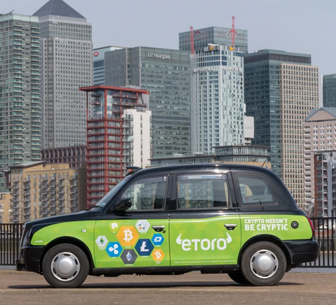 eToro Taxi Design - North London Graphic design