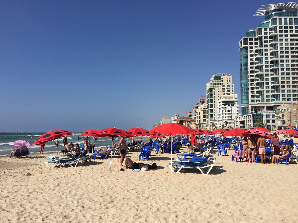 Tel Aviv Beach- Photo by Kevin Rice