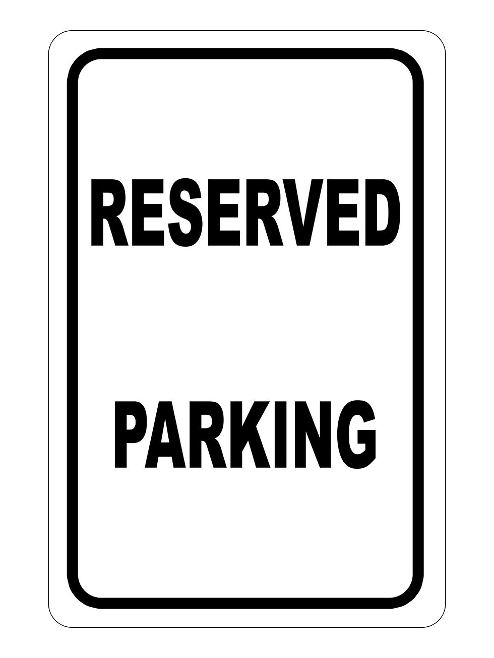 Parking Signs Reserved Parking