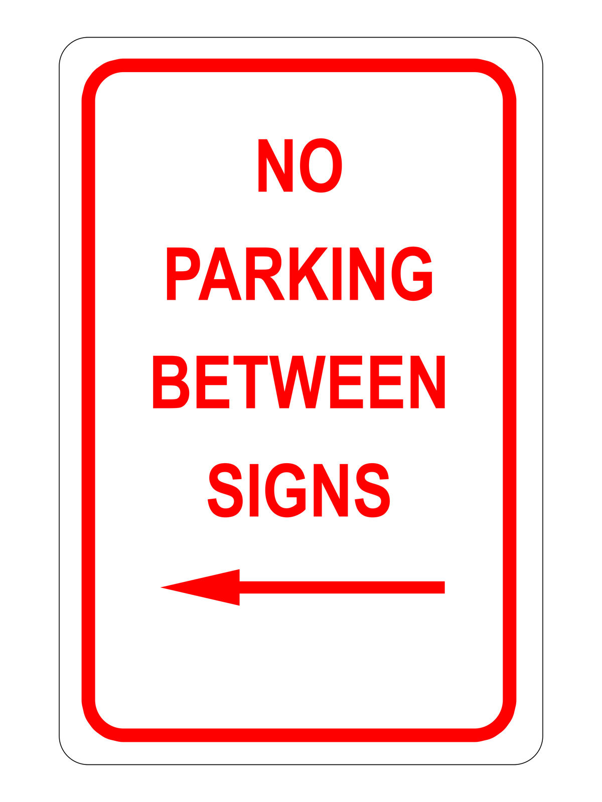 Parking Signs PP No Parking Between Signs