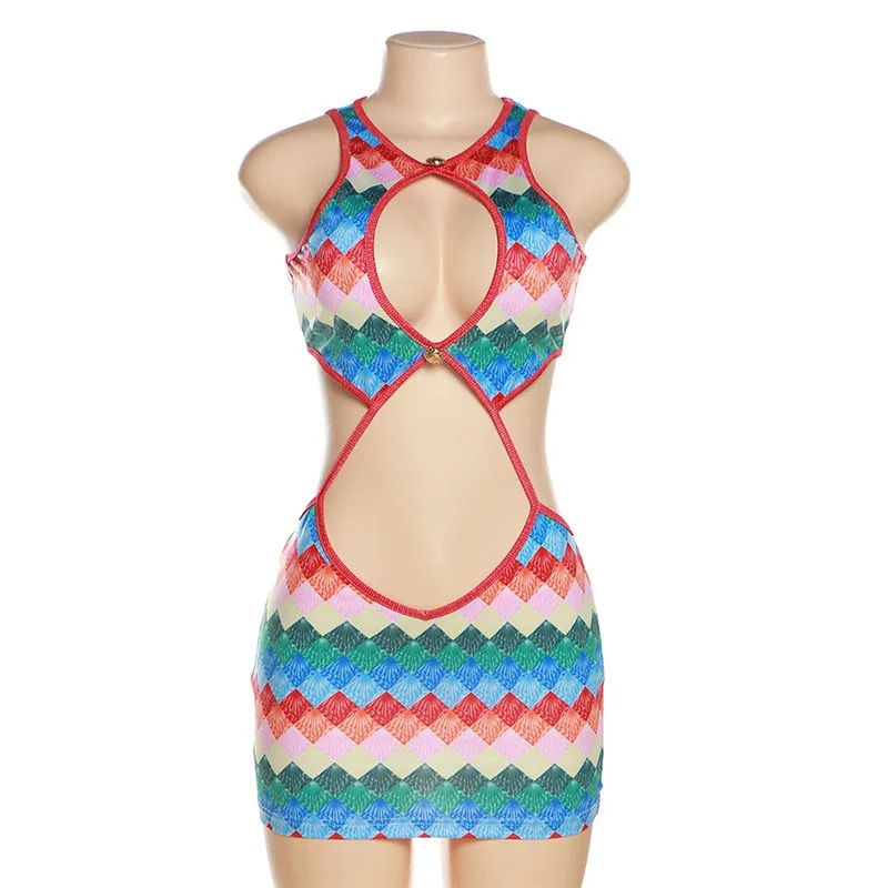 Miniature : Robe colorée Y2K 
