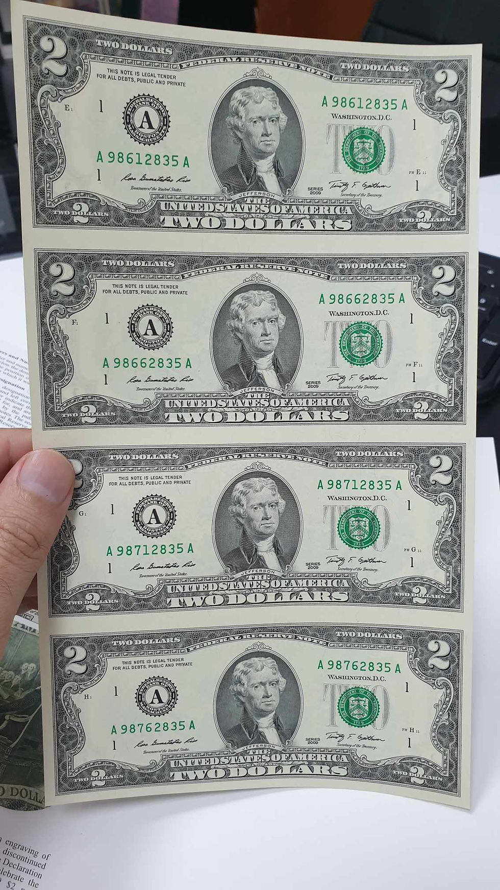 2009 4 Lu Blok Portföy 2 Dolar Abd Merkez Bankası Çıkışlı Özel Basım